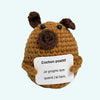 Peluche crochet positive cochon