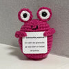 Peluche crochet positive grenouille