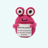 Peluche crochet positive grenouille