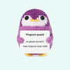 Peluche crochet positive pingouin