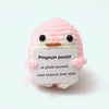 Peluche crochet positive pingouin