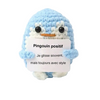 Peluche crochet positive pingouin