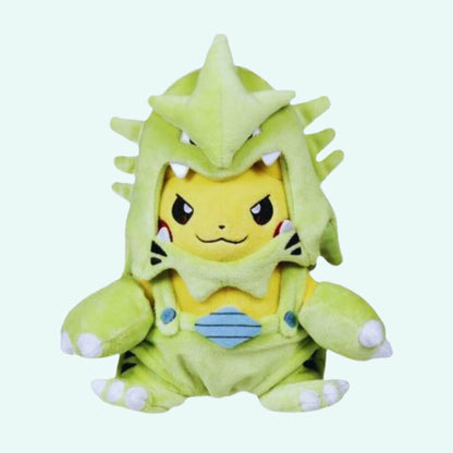 Peluche Pikachu déguisé en Tyranocif
