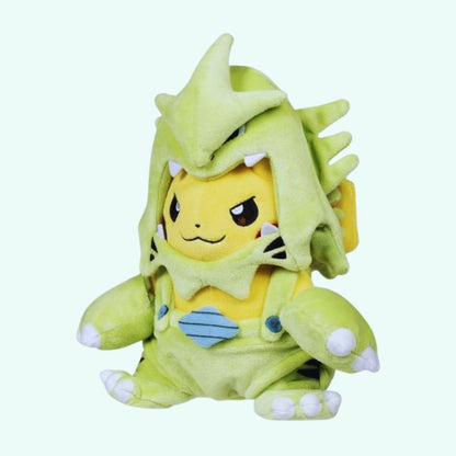 Peluche Pikachu déguisé en Tyranocif
