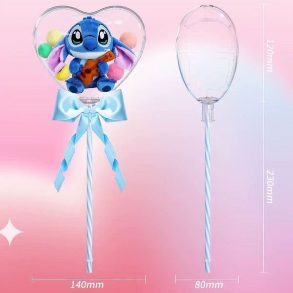 Peluche de Saint-Valentin Stitch dans son écrin en cœur