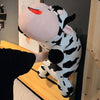 Peluche vache allongée