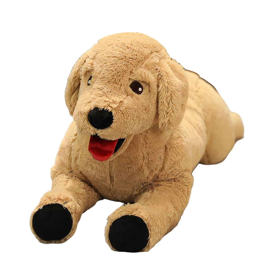 Peluche chien labrador doux