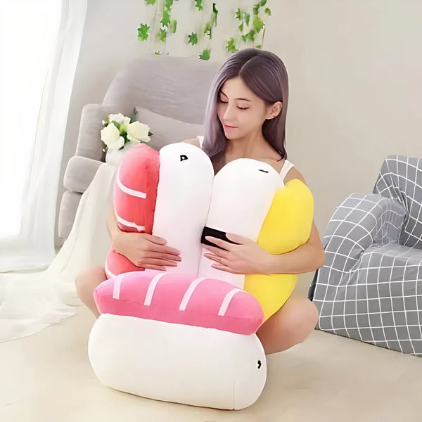 Peluche coussin sushi doux et mignon