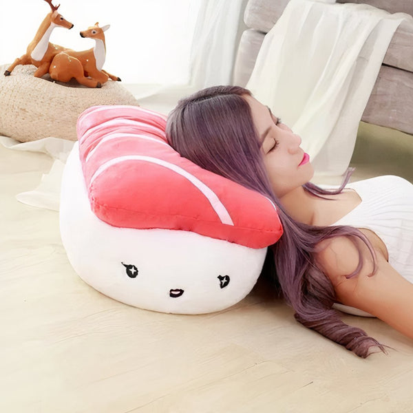 Peluche coussin sushi doux et mignon