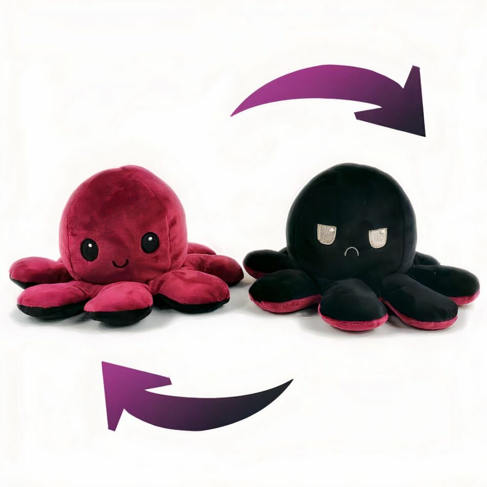 Peluche pieuvre réversible - Octopus réversible