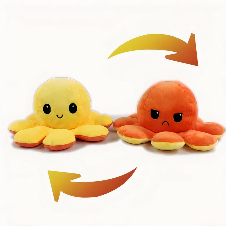 Peluche pieuvre réversible - Octopus réversible