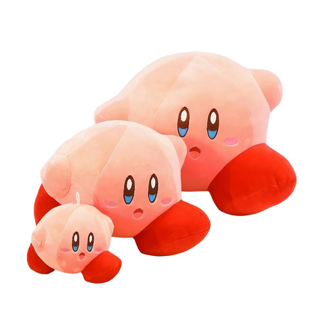Mignonne peluche de Kirby qui marche