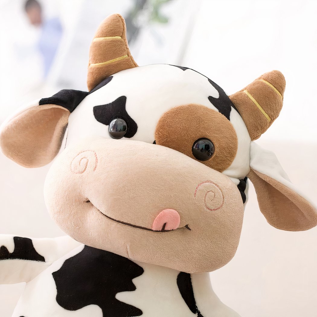 Peluche vache tachetée