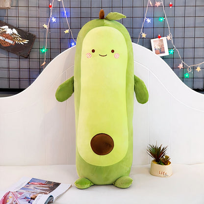 Peluche oreiller géant en forme d'avocat