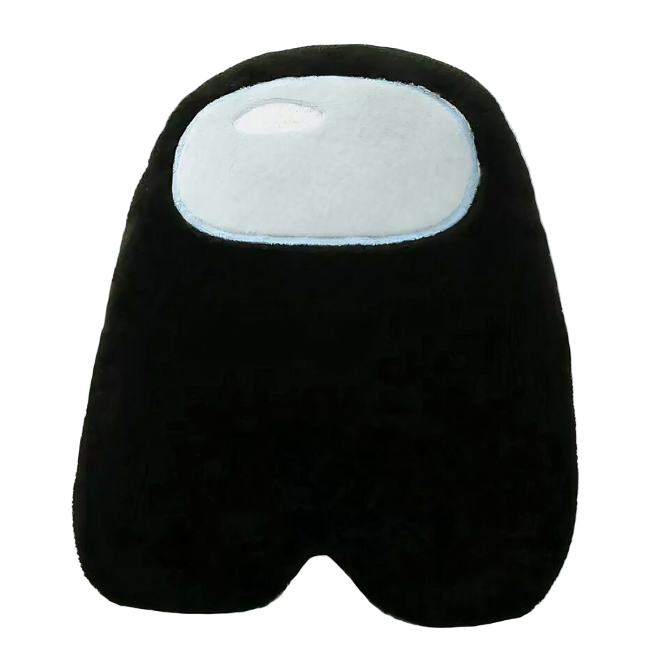 Peluche Among Us noire