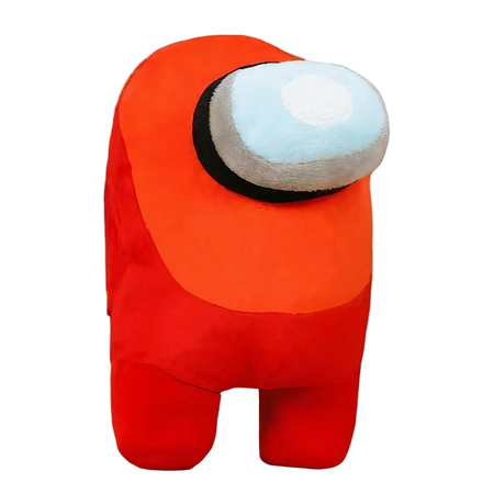 Peluche Among Us rouge orange