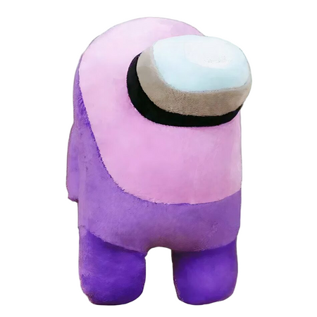 Peluche Among Us violette rose
