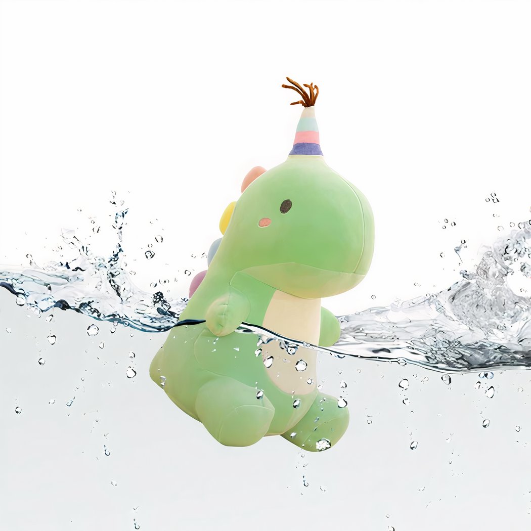 Peluche Dinosaure avec queue colorée