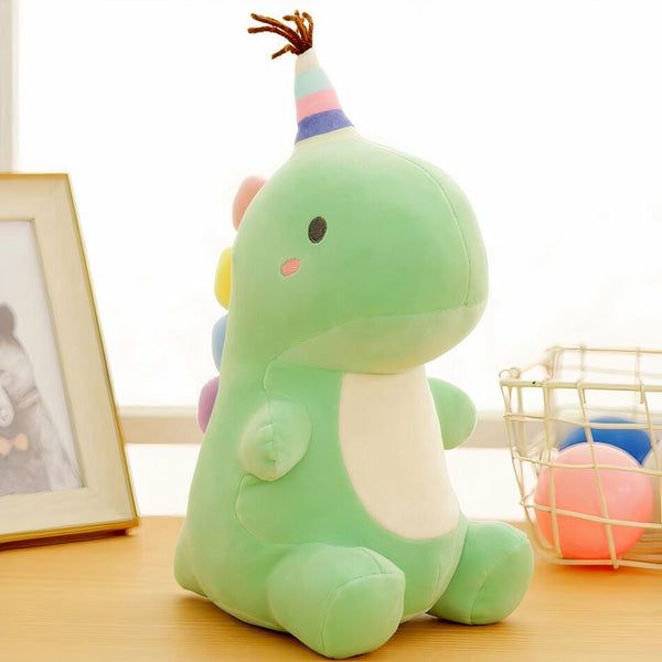 Peluche Dinosaure avec queue colorée