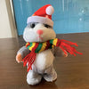 Peluche Hamster de Noël gris qui parle