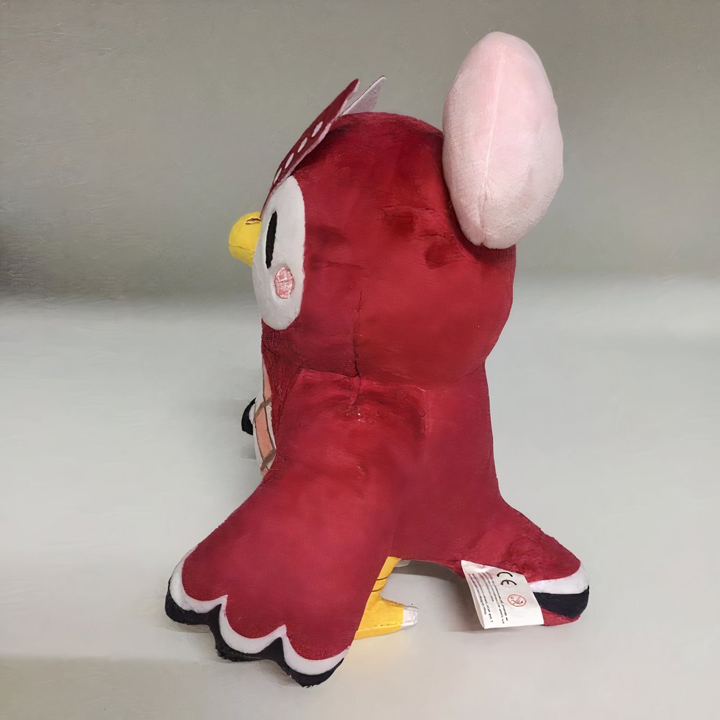 Peluche Hibou bordeaux