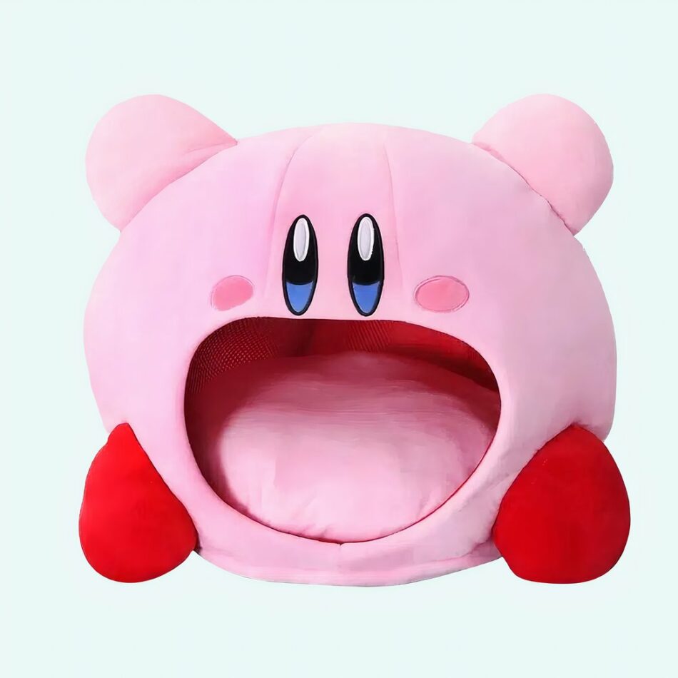 Peluche Kirby à grosse bouche ouverte