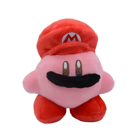 Petite peluche Kawaii Kirby déguisé en Mario