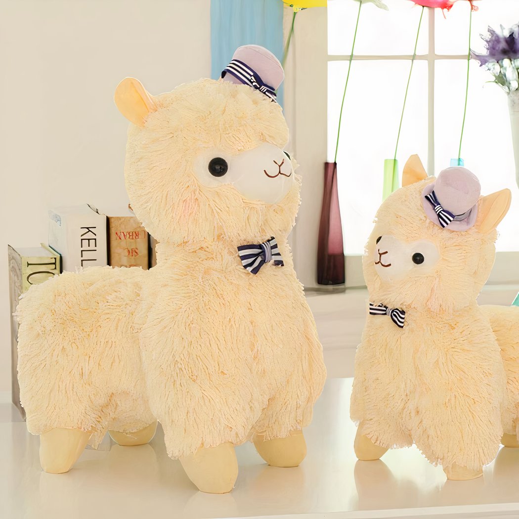 Peluche Monsieur Lama violet