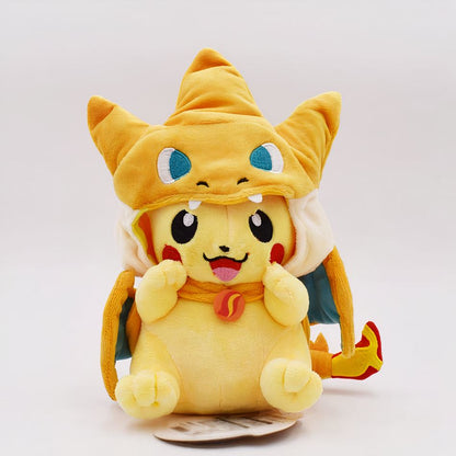 Peluche Pikachu déguisé en Dracaufeu