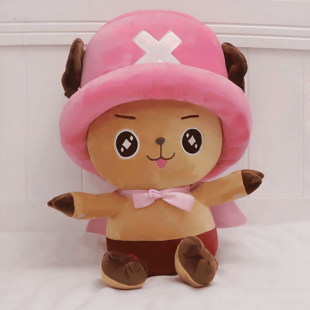 Peluche Tony Chopper One Piece mignon rose