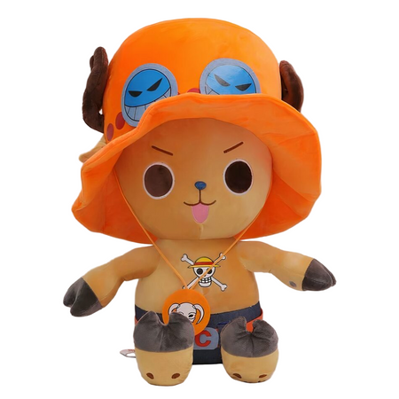 Peluche Tony Chopper One Piece méchant orange