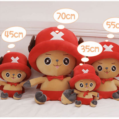 Peluche Tony Chopper One piece mignon rouge