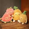 Peluche douce en forme de fruit ananas