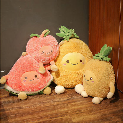 Peluche douce en forme de fruit pastèque