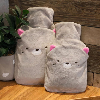 Peluche bouillote chat
