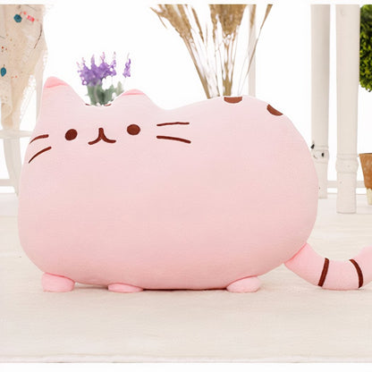 Peluche chat toute mignonne rose