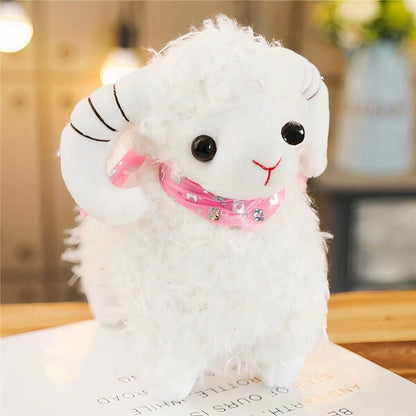 Peluche chèvre pour petite fille