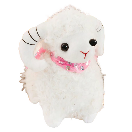 Peluche chèvre pour petite fille