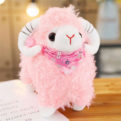 Peluche chèvre pour petite fille