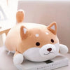 Peluche chien kawaii marron yeux fermés