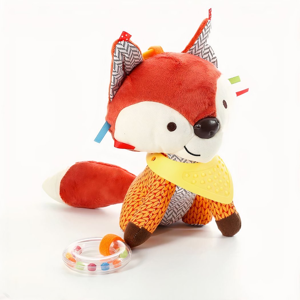 Peluche colorée renard suspendu