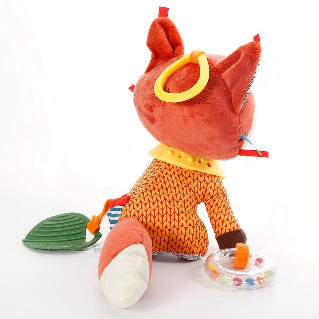 Peluche colorée renard suspendu