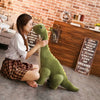 Peluche dinosaure vert
