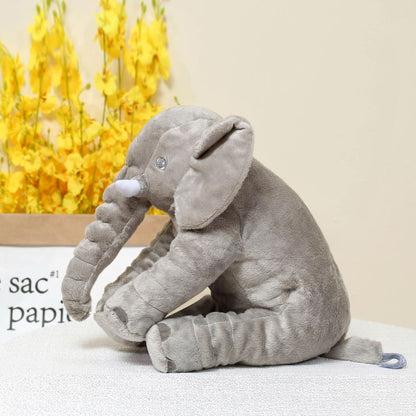 Peluche éléphant oreiller grise