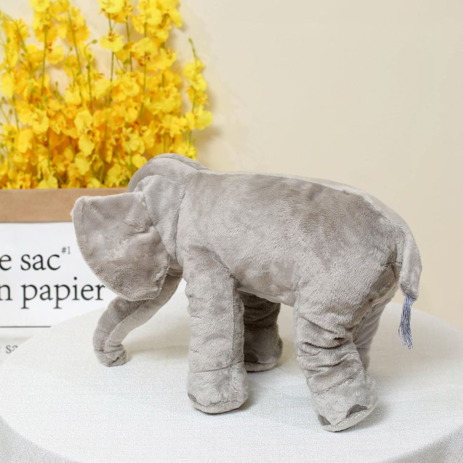 Peluche éléphant oreiller grise