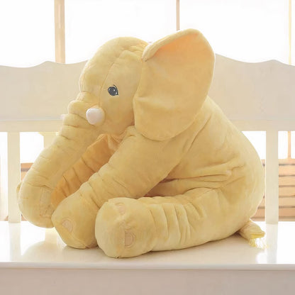 Peluche éléphant oreiller jaune