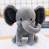 Peluche éléphant toute douce grise