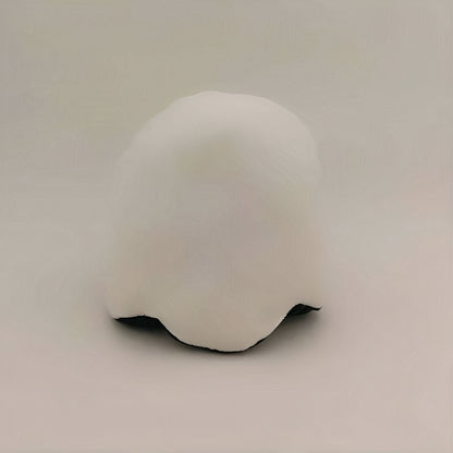 Peluche fantôme noir et blanc réversible, fluorescente