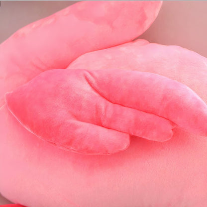 Peluche flamant rose tout doux