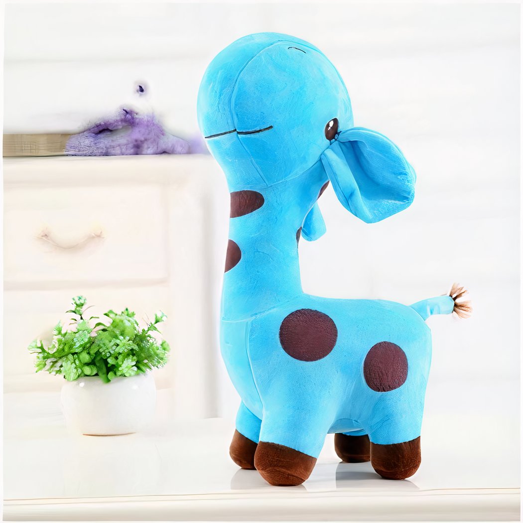 Peluche girafe toute mignonne jaune